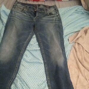 Silver Jeans Blue Boot Cut Denim with Natural Fading